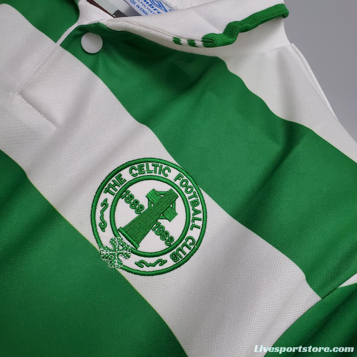 Retro 87/89 Celtics home Soccer Jersey