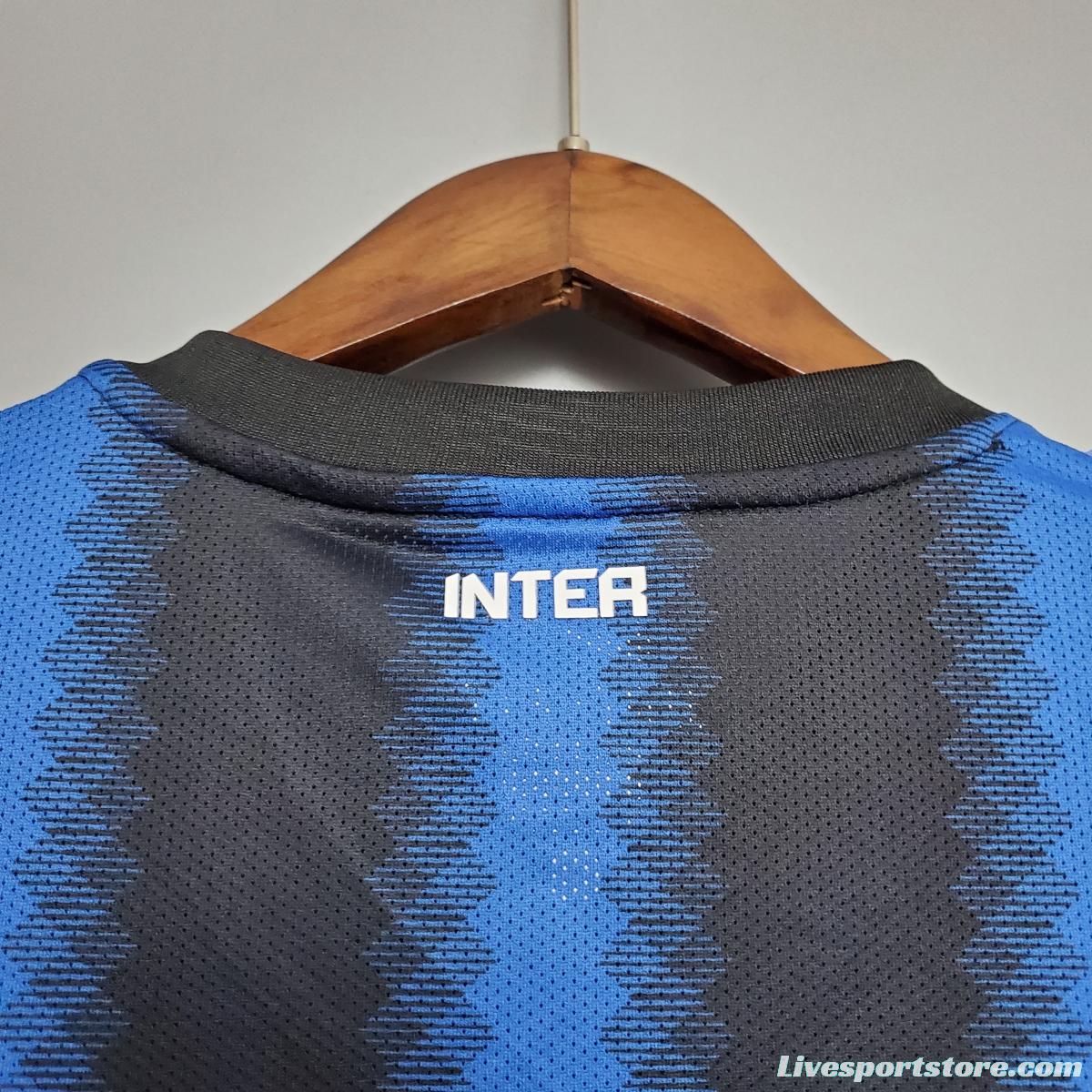 Retro long-sleeved 10/11 Inter Milan home Soccer Jersey