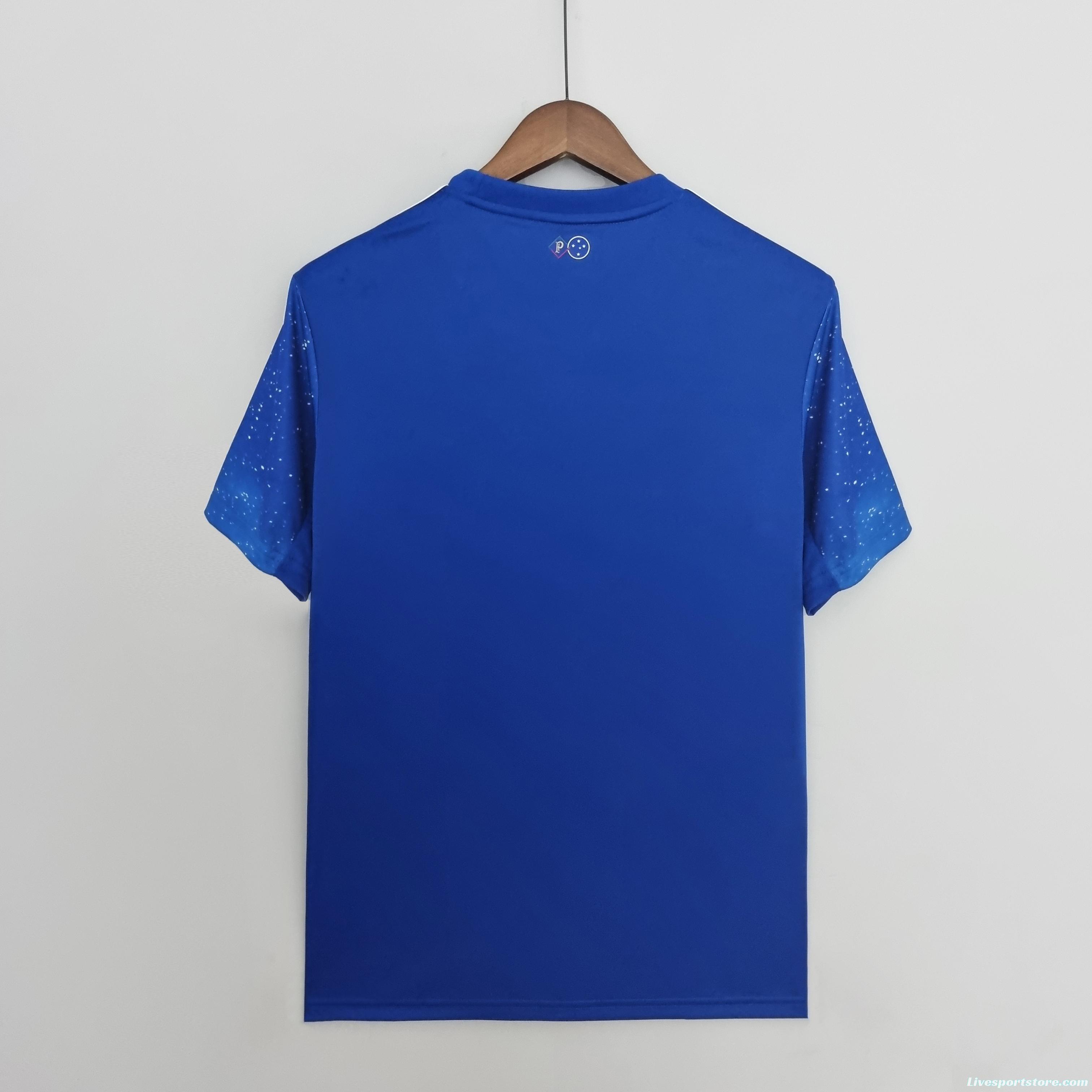 22/23 Cruzeiro home Soccer Jersey