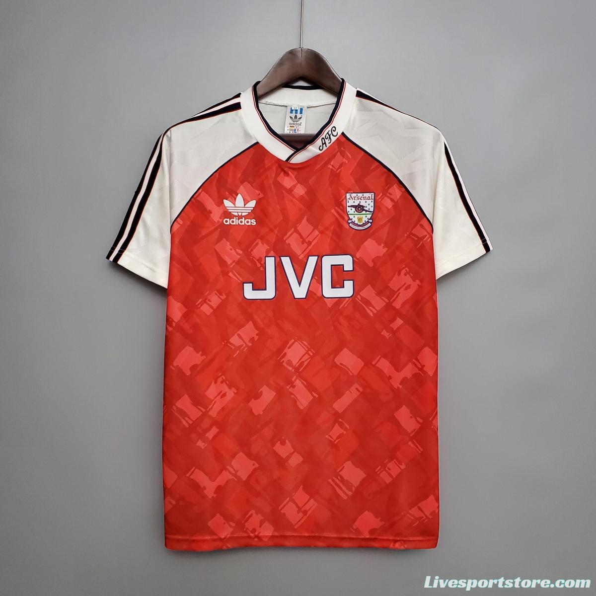 Retro 90/92 Arsenal home Soccer Jersey