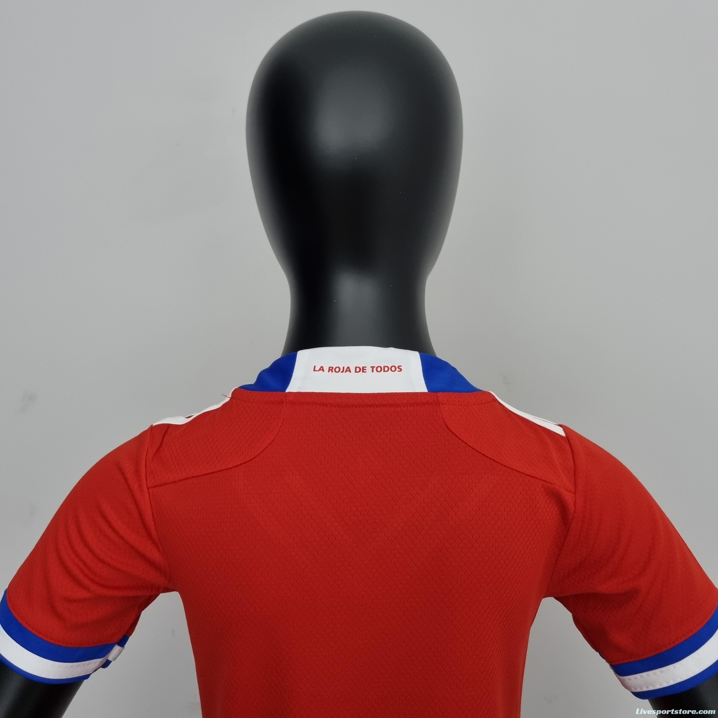 2022 Chile home Soccer Jersey