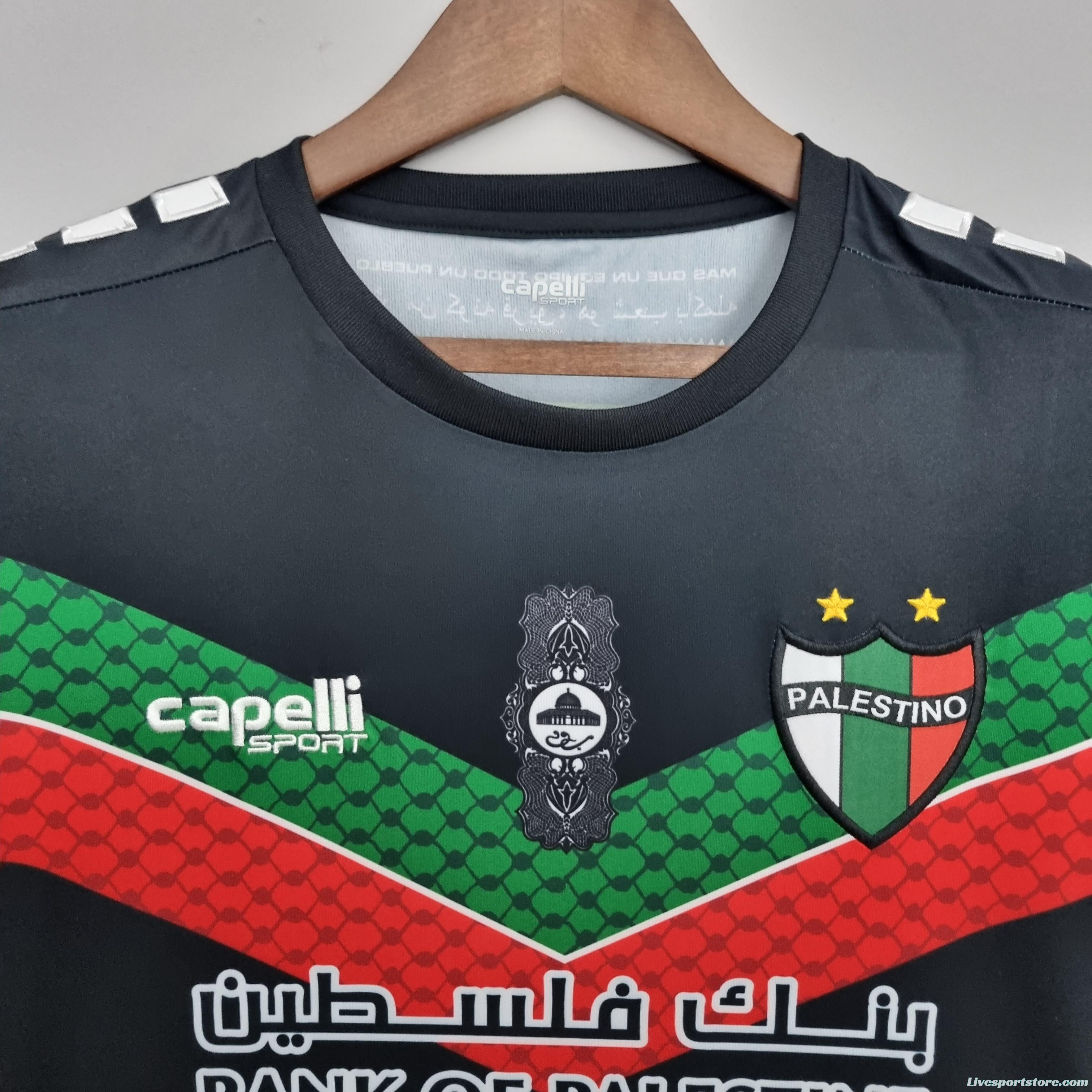 22/23 Deportivo Palestino Black Soccer Jersey