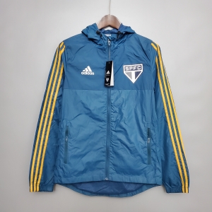 Windbreaker Sao Paulo Blue Soccer Jersey