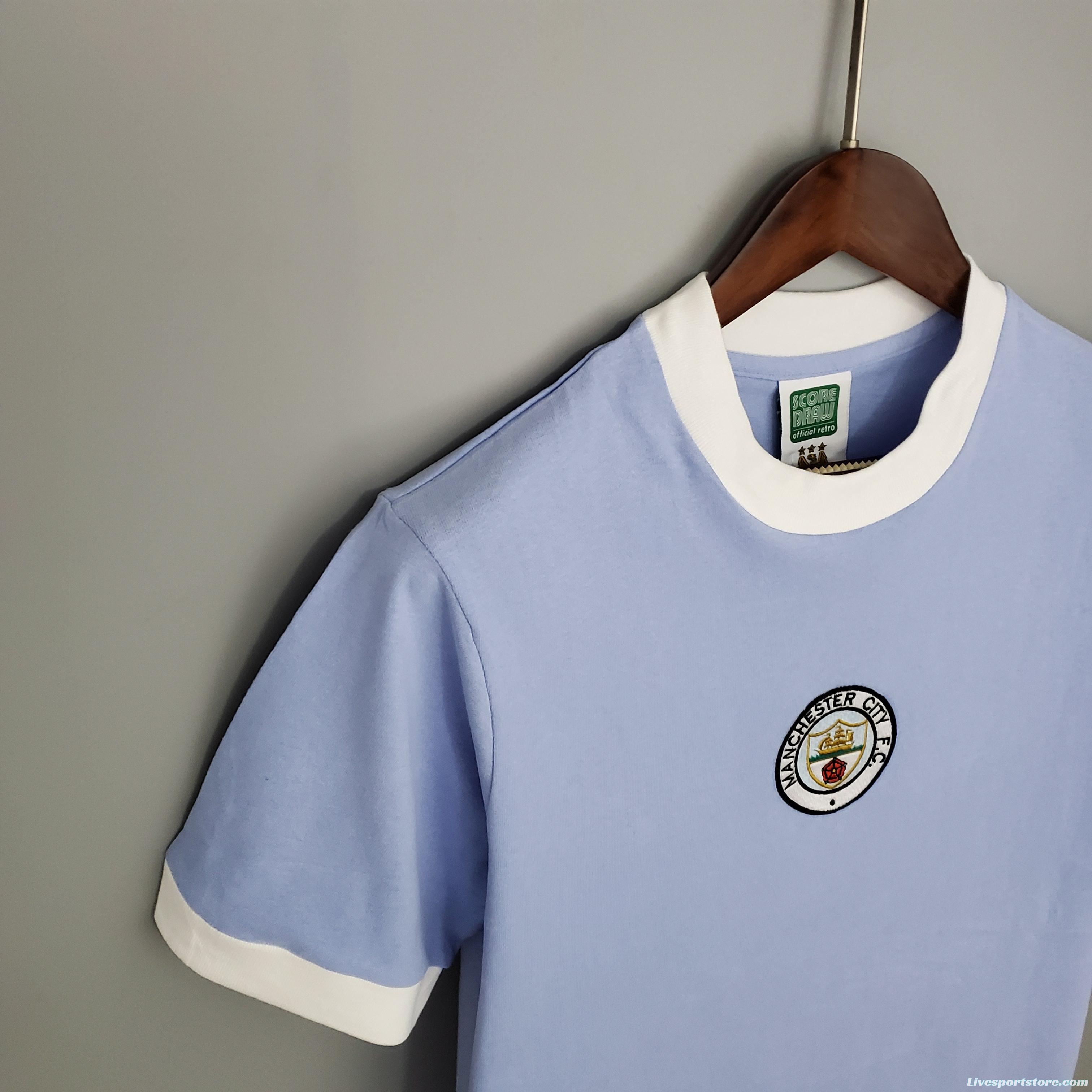 Retro Manchester City 1972 home Soccer Jersey