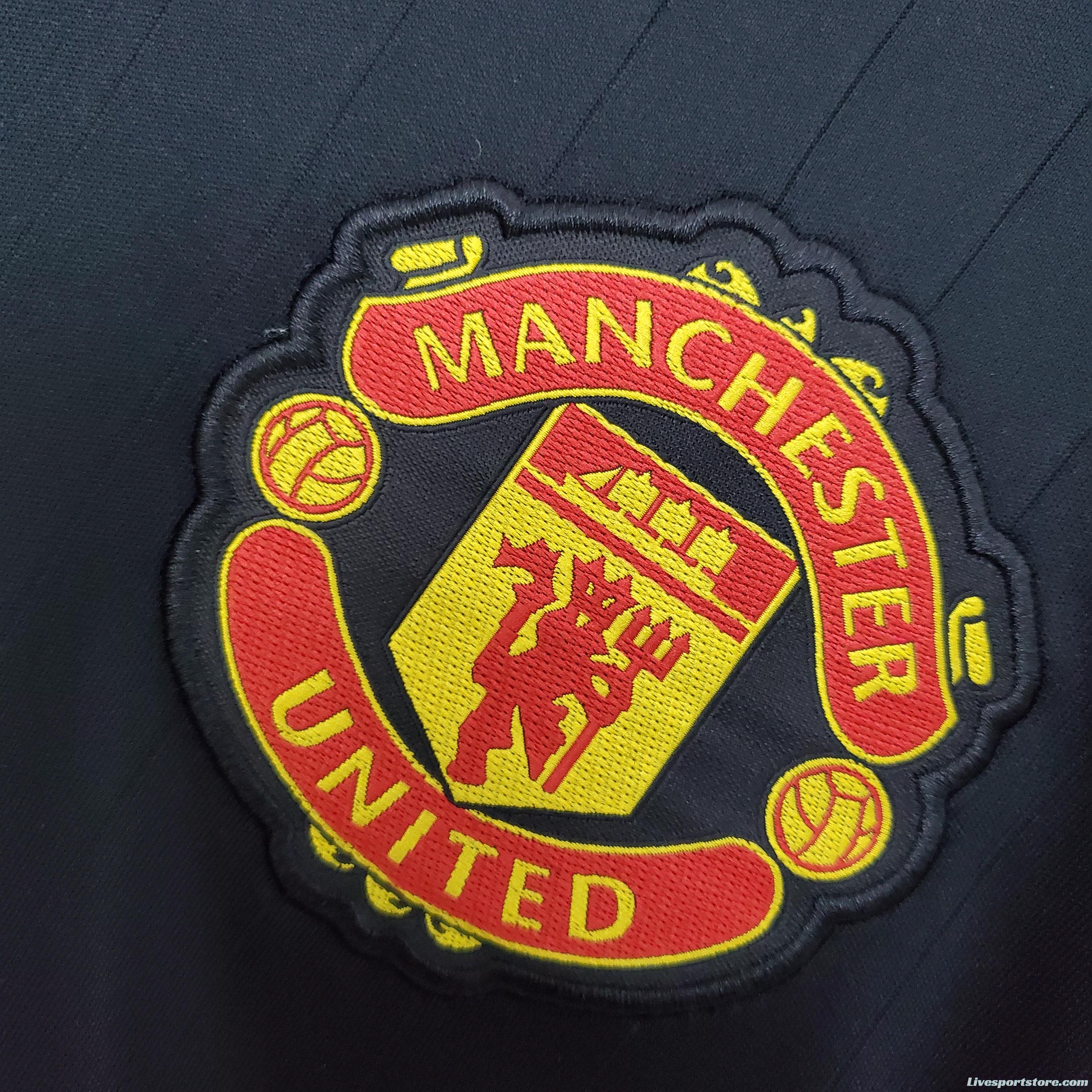 Manchester United Teamgeist series black Soccer Jersey