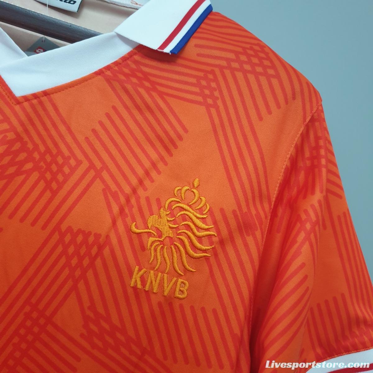 Netherlands 1991 retro shirt home Soccer Jersey