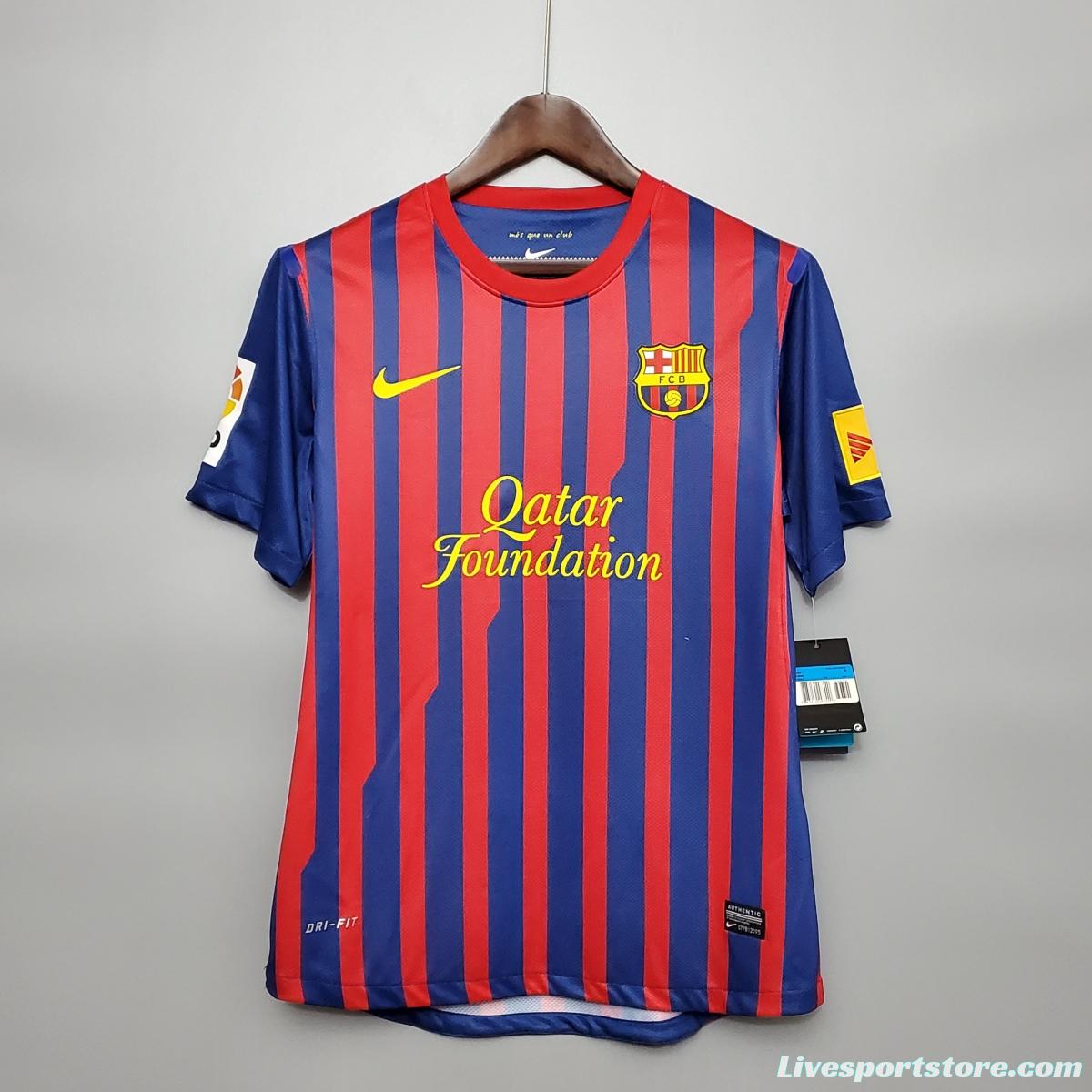 Retro Barcelona 11/12 home Soccer Jersey