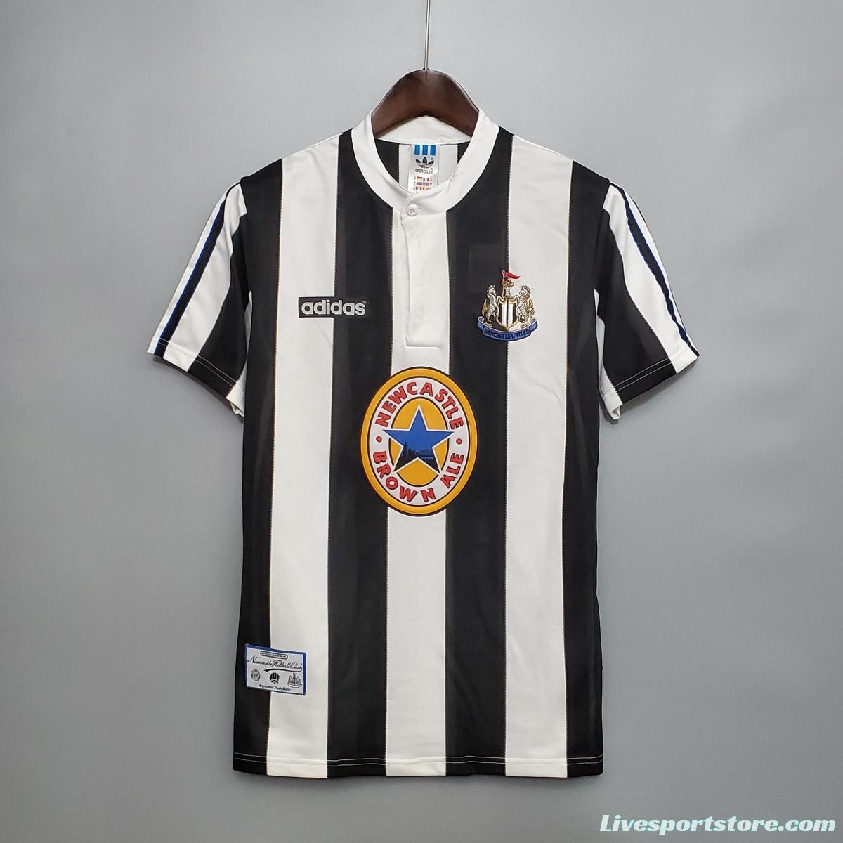 Retro 95/97 Newcastle United home Soccer Jersey