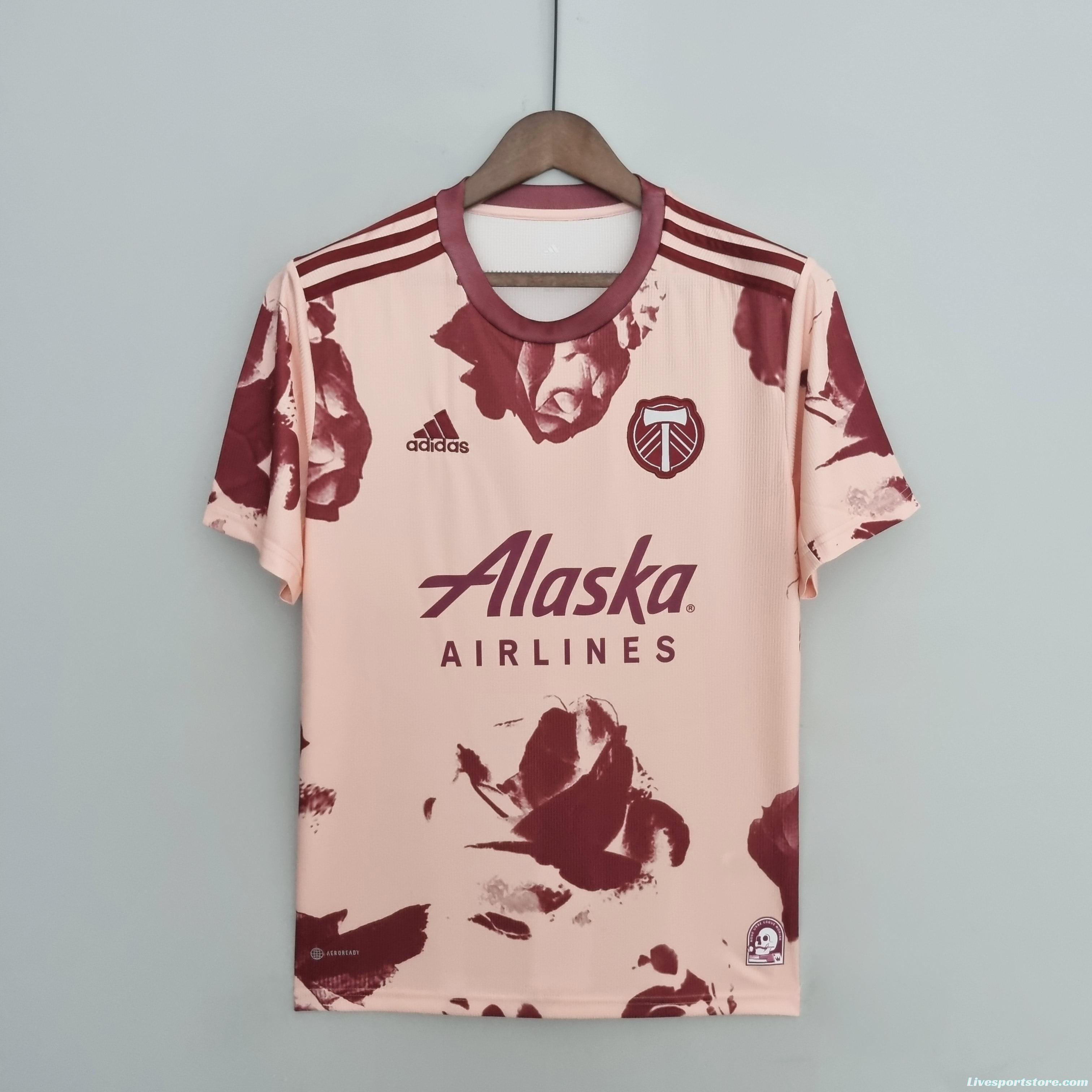 22/23 Portland Timbers Pink Soccer Jersey