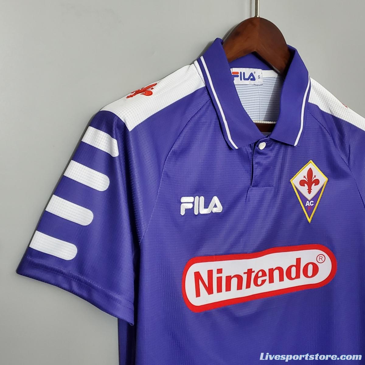 Retro 1998 Fiorentina home Soccer Jersey