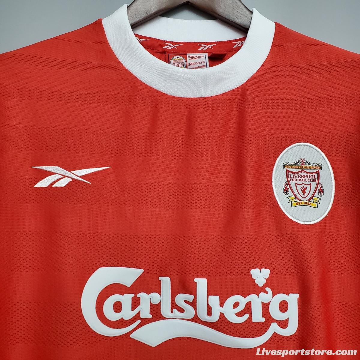 Retro 1998 Liverpool home Soccer Jersey