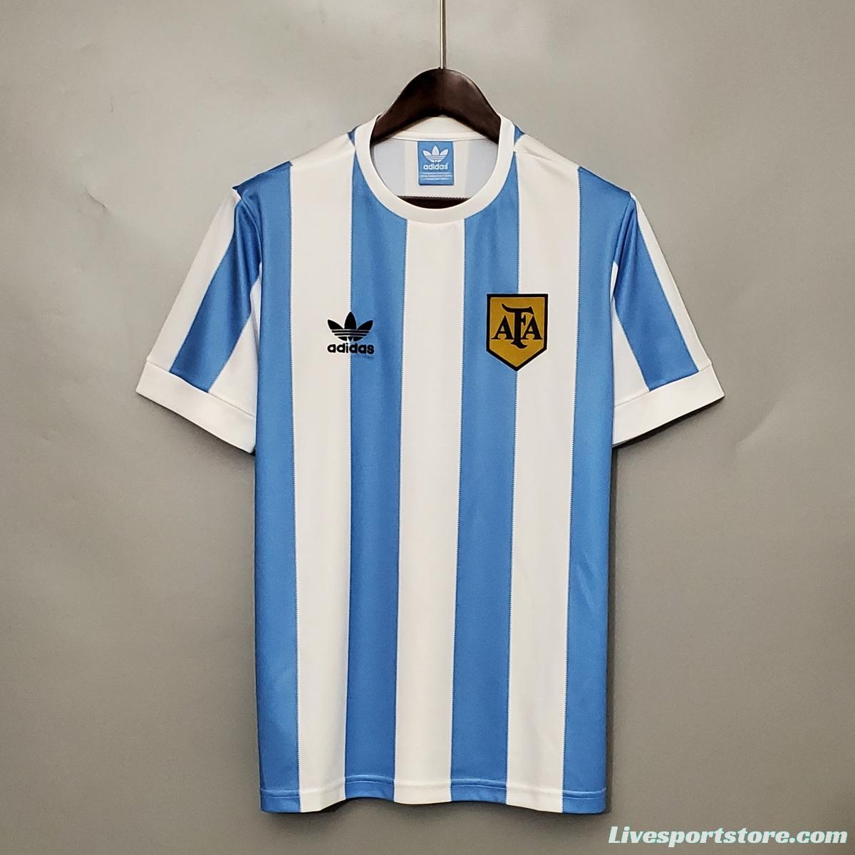 Retro 1978 Argentina home Soccer Jersey