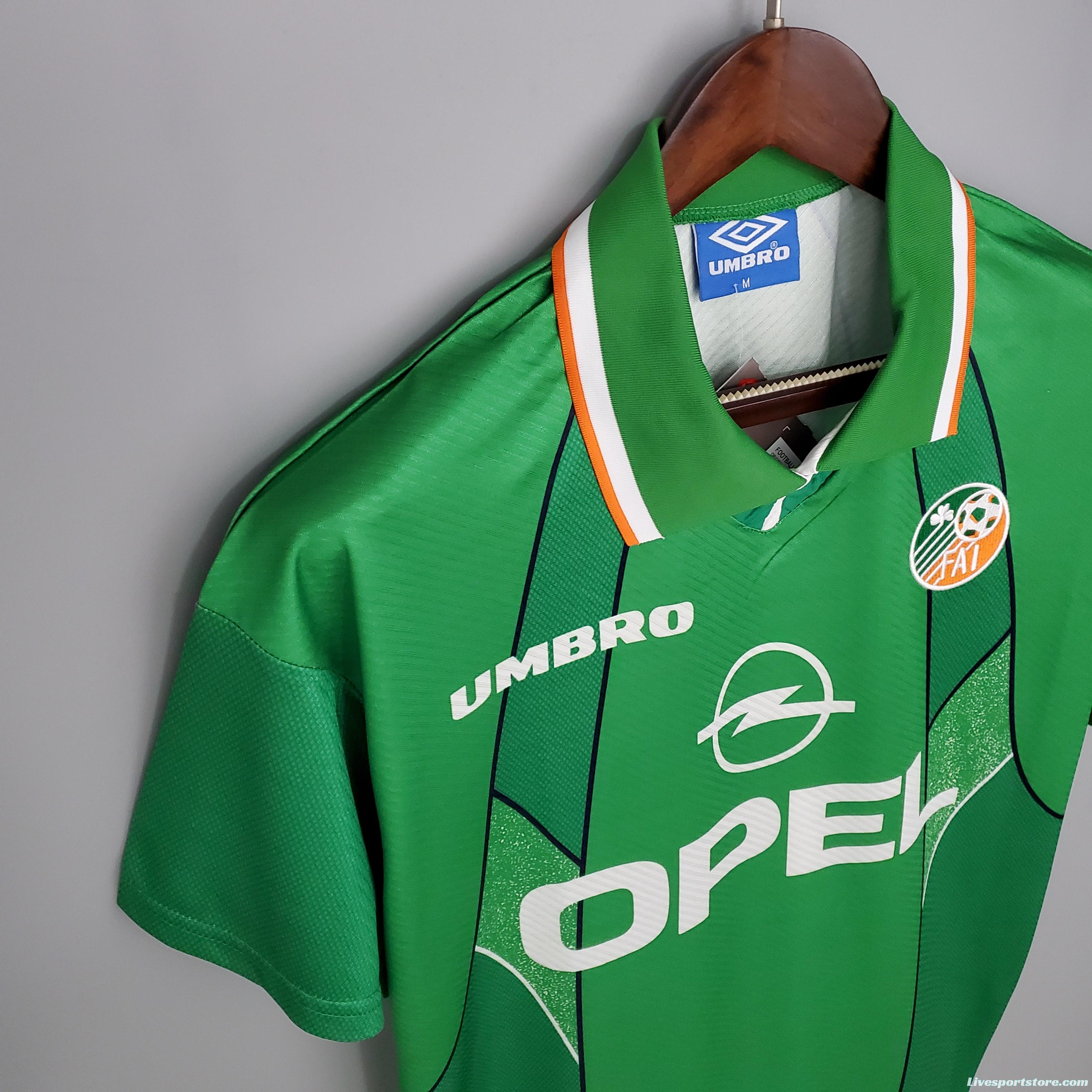 Retro Ireland 94/96 home Soccer Jersey