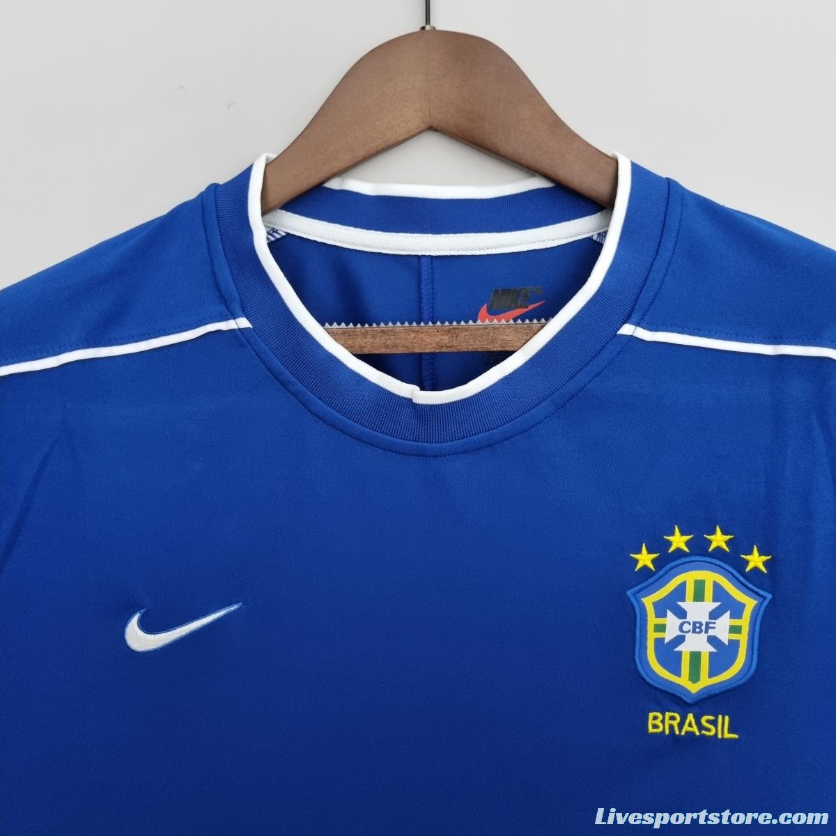 Retro 1998 Brazil away Soccer Jersey