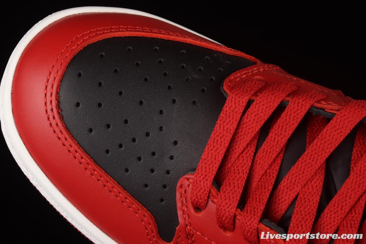 Air Jordan 1 Hi 85 reverses black and red forbids wearing high top basketball shoes BQ4422-600