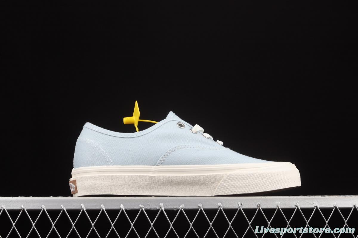 Vans Eco Theory recycled powder blue rice white linen rope canvas board shoes VN0A5HZS9FR