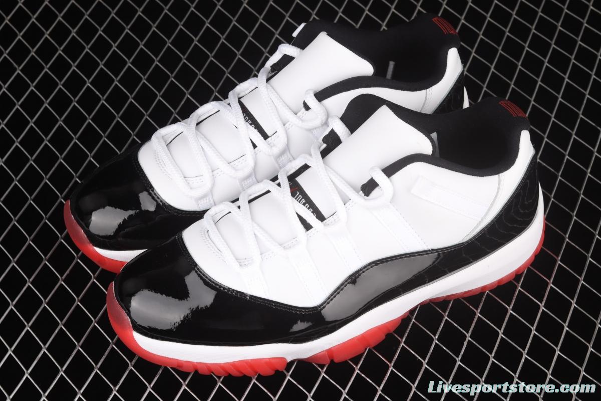 Air Jordan 11 Retro Low 11 low-grade lacquer leather black and red head layer true carbon AV2187-160