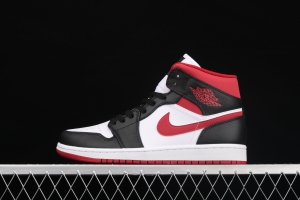 Air Jordan 1 Mid SE black, white and red 554724-122