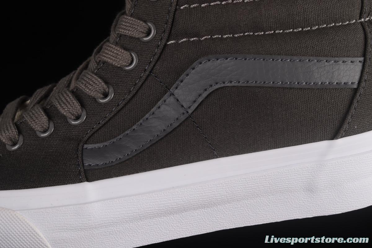 Vans Sk8-Hi Slim classic haze grey high top casual board shoes VN0A38F7POT