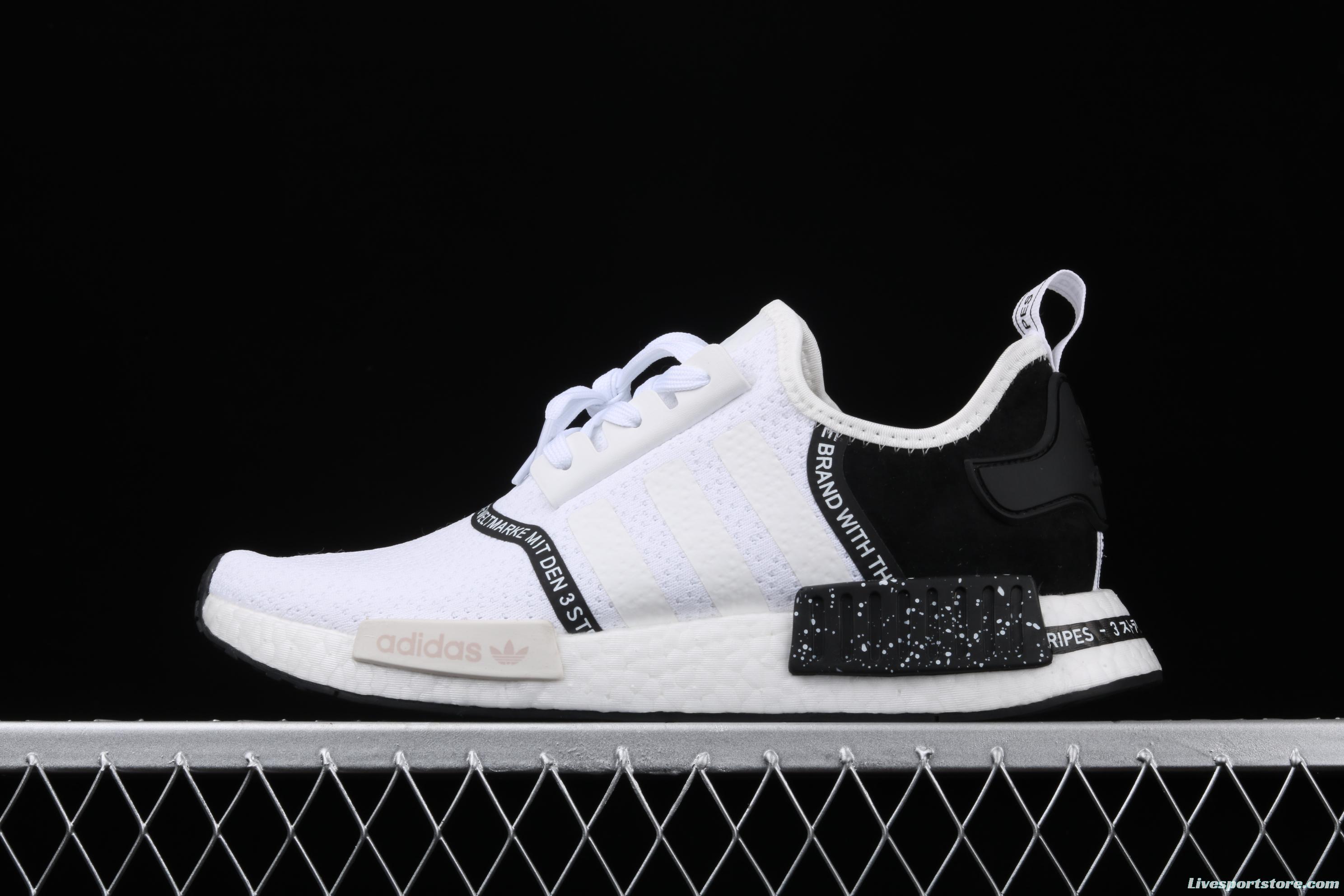 Adidas NMD_R1 Boost Originals Taping EF3326 White Samurai