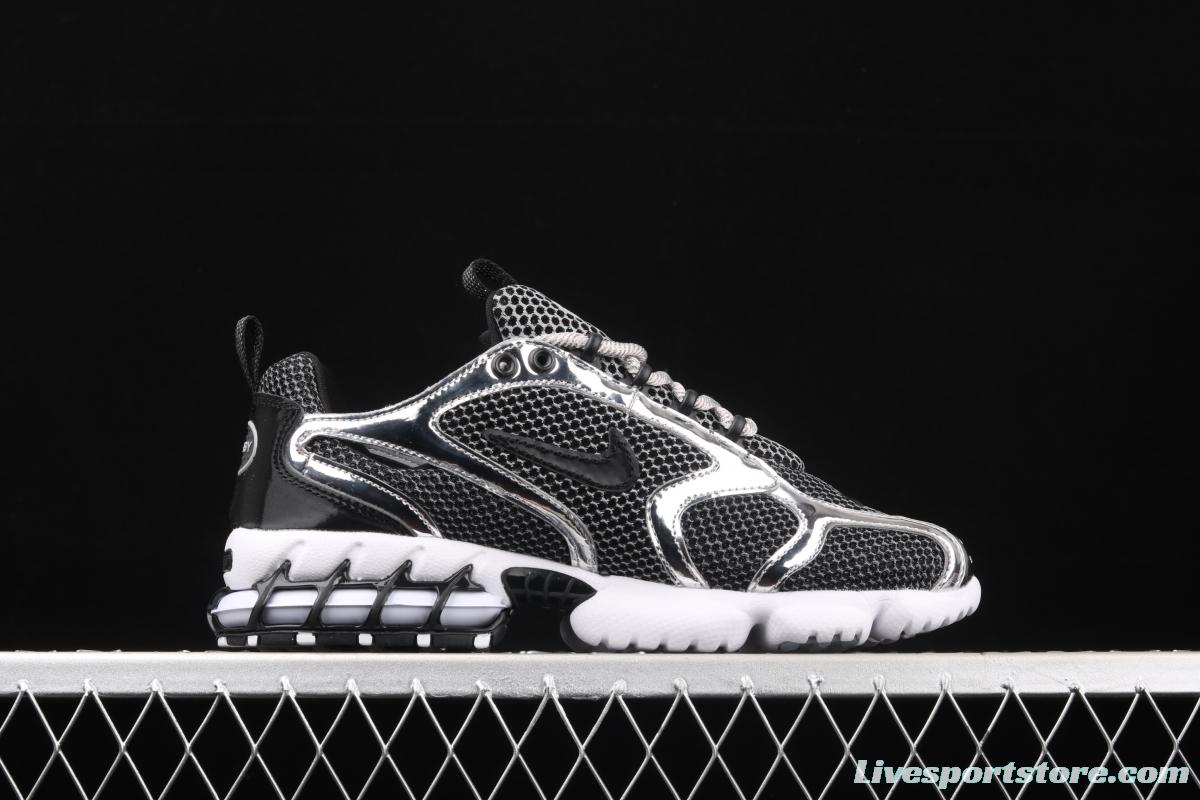 Stussy x NIKE Air Zoom Spiridon Caged 2 Spiri prison East cage 2 generation retro casual running shoes CU1854-001