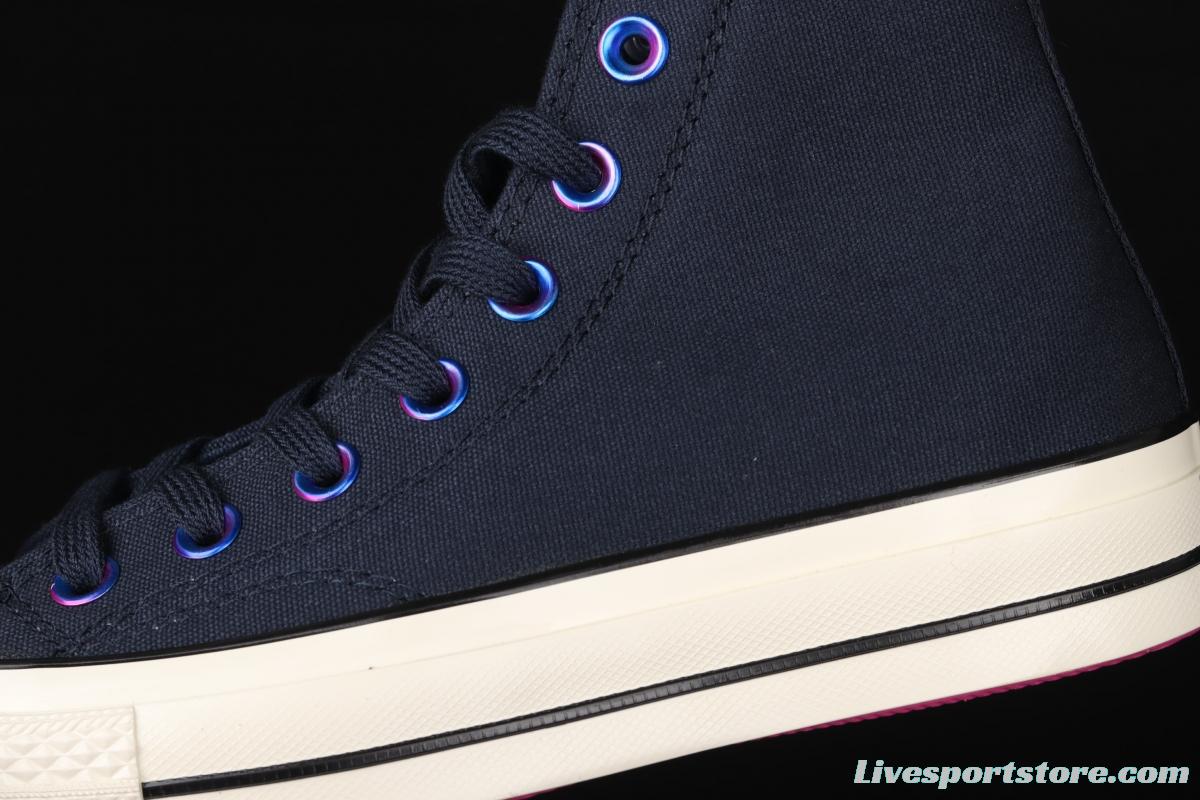 Converse 1970's soul city series Shanghai limited neon dark night blue high upper board shoes 170491C