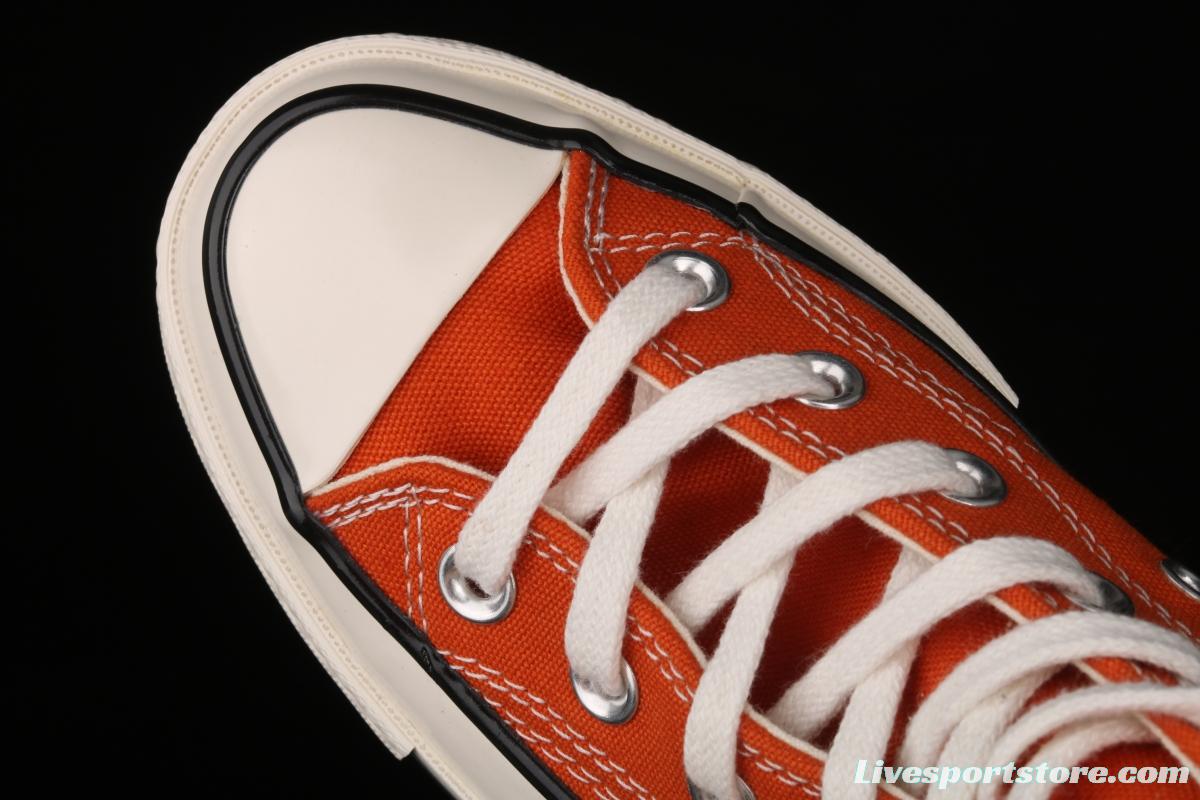 Converse Chuck 70s spring new color bonfire orange matching high-top casual board shoes 171475C