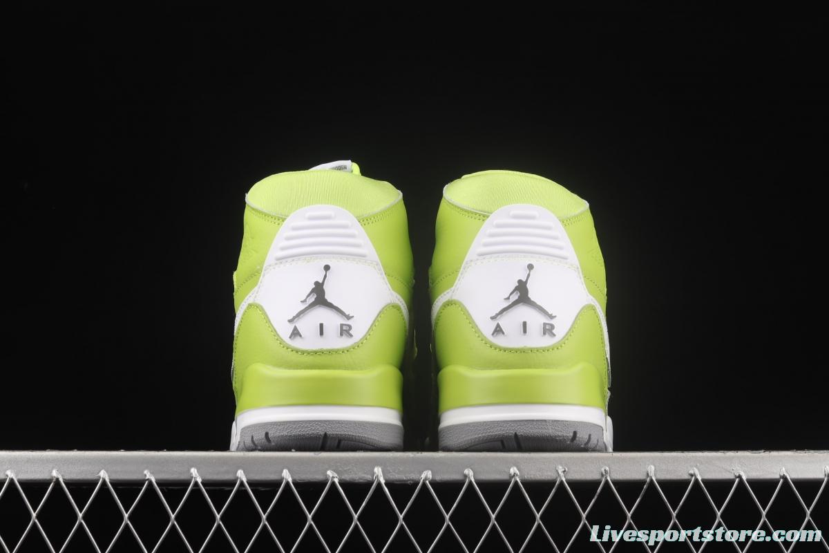 Jordan Legacy 312 apple green color Velcro three-in-one board shoes AQ4160-301