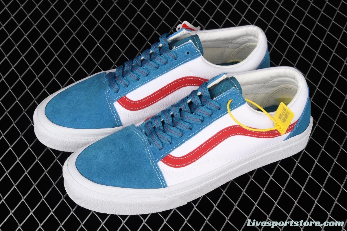 Vans Old Skool white and blue canvas board shoes VN0A38G19XG