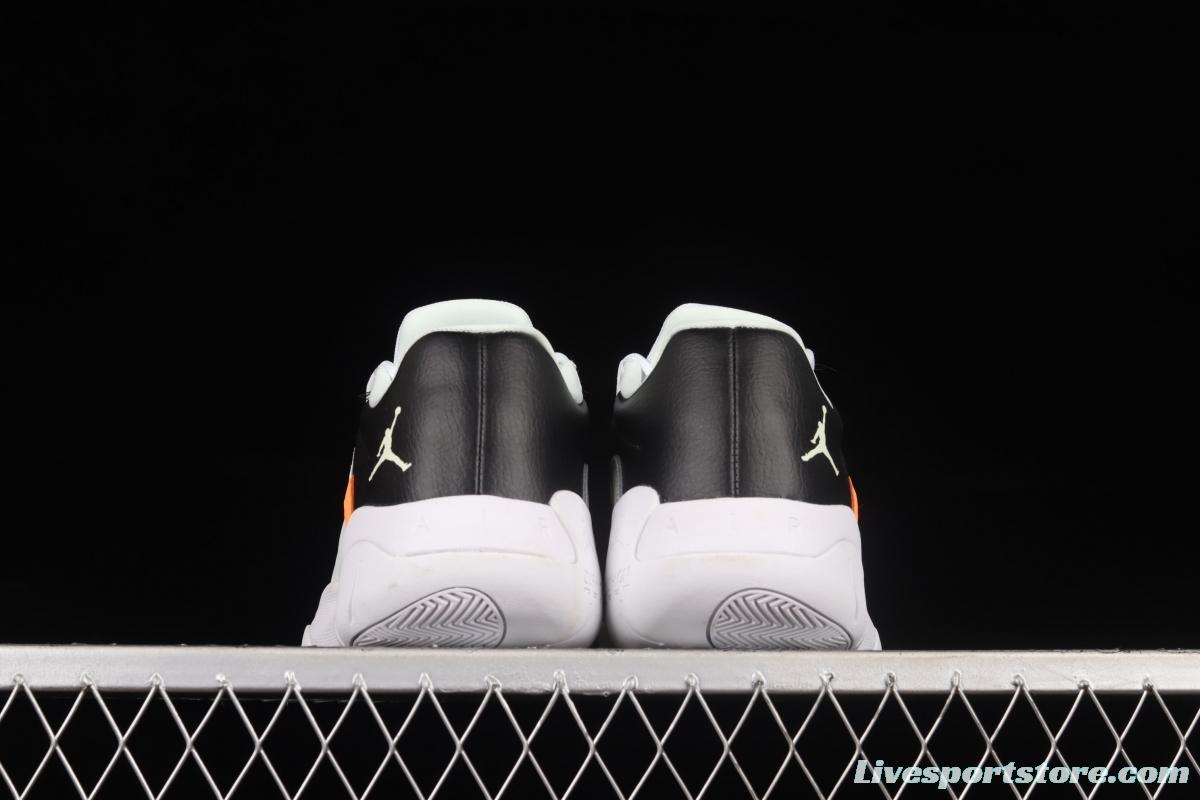 Air Jordan 11 CMFT Low 1 white, black and green low-side anti-skid shock absorber basketball shoes CW0784-300