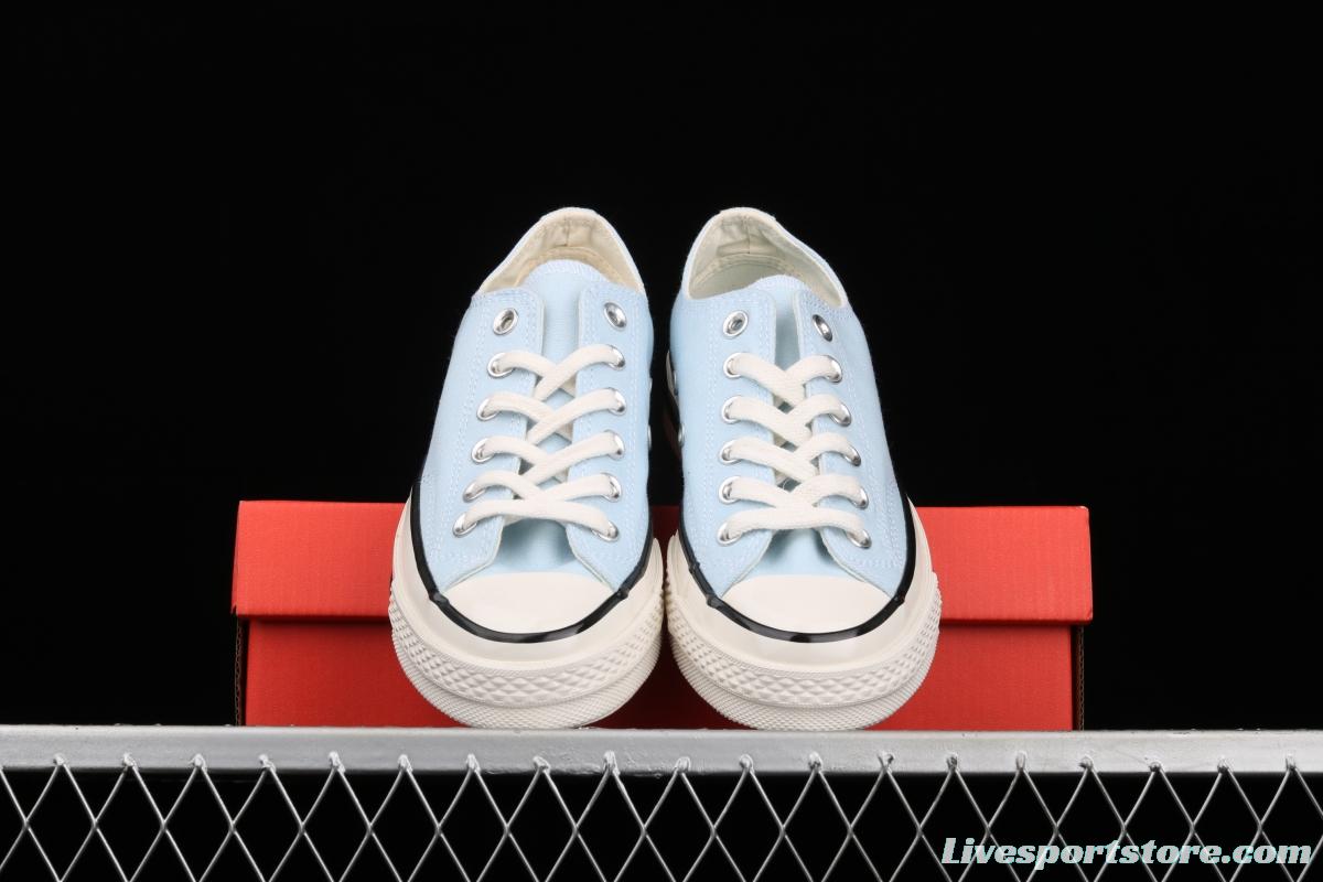 Converse Chuck 70s summer new color water blue new color matching low upper casual board shoes 570789C