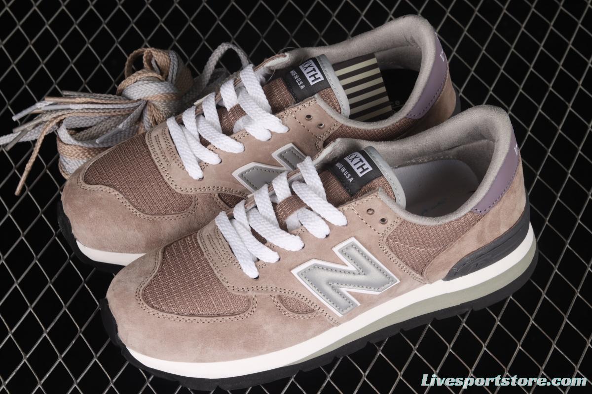 Kxth x New Balance New Bailun 990 Series Joint style retro Leisure running shoes M990KT1