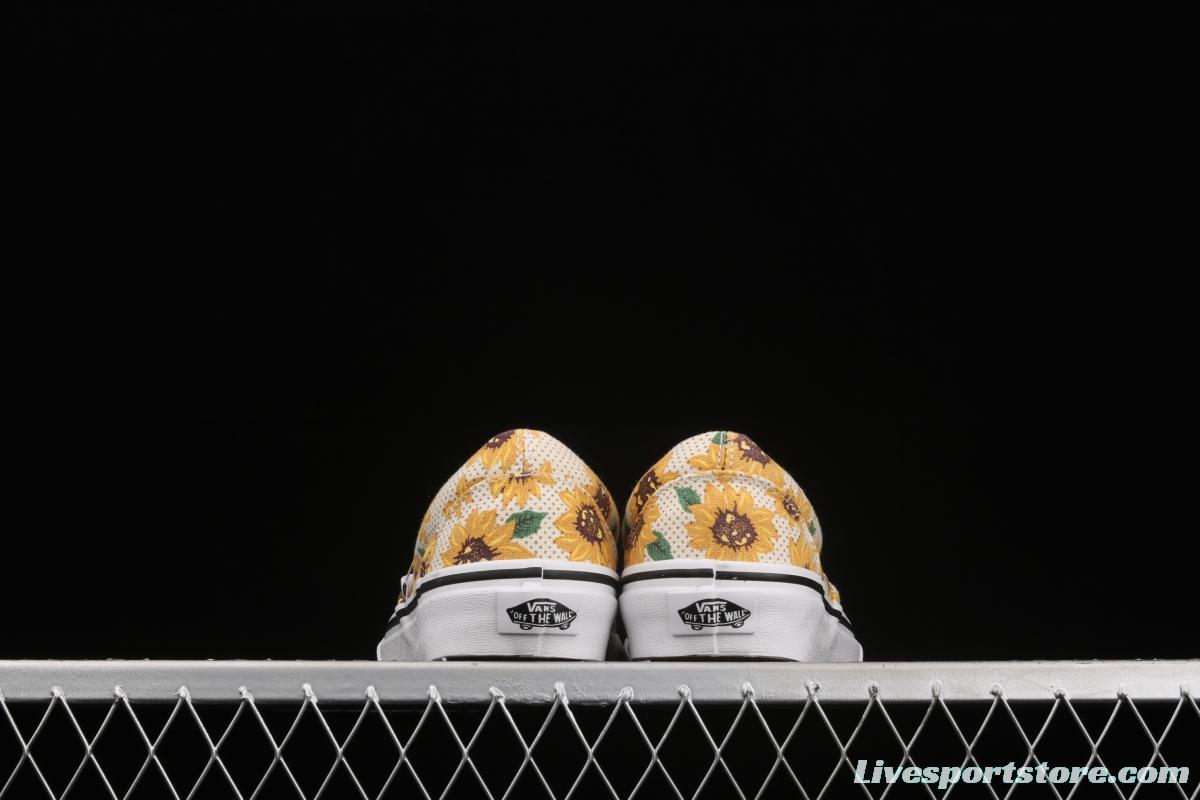 Vans Authentic Vance limited edition daisies printed low-top skateboard shoes VN0A5ZMRFN0