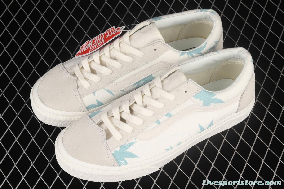 Vans Style 36 Og lx White Palm Maple Leaf casual Board shoes VN0A54F6XC8