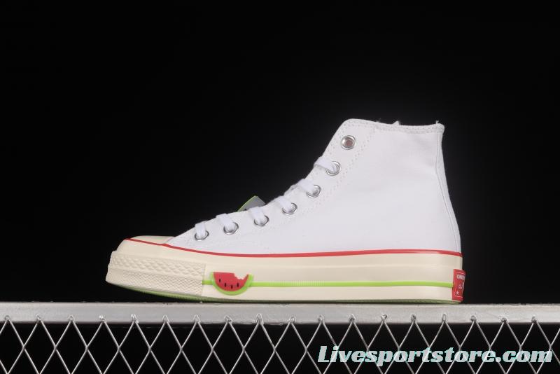 Converse Chuck 70 Hi Fruit Platter Watermelon Red High Top Casual Sneakers A02297C