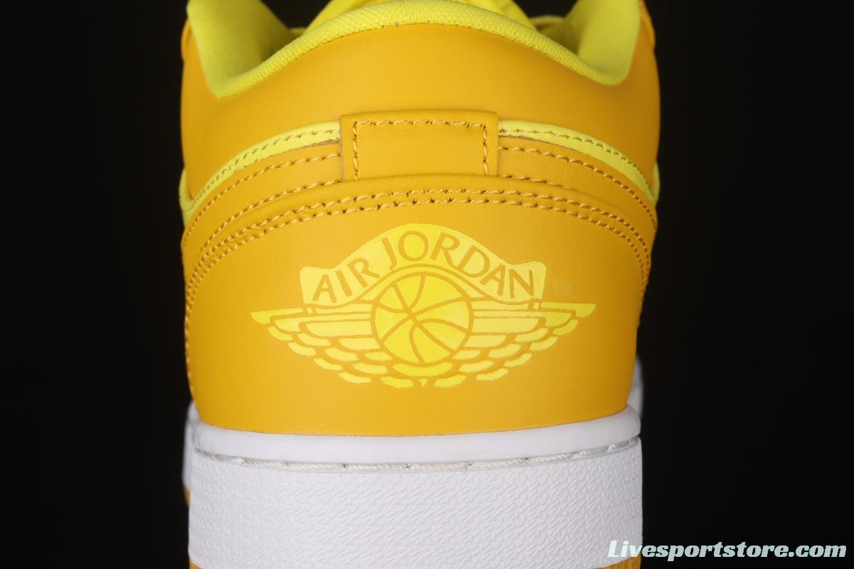 Air Jordan 1 Low lemon yellow low side culture leisure sports shoes DN6998-700