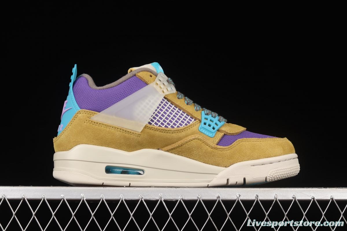 Air Jordan 4 Retro SP Joint Name Yellow Purple Desert DJ5718-300