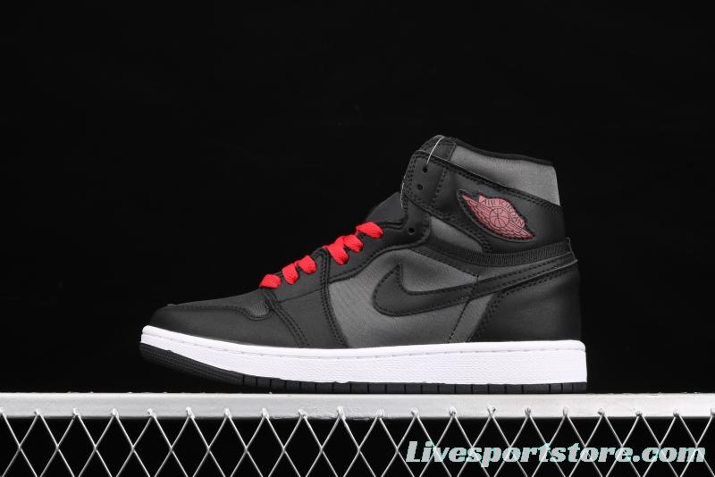 Air Jordan 1 Retro High OG black and red silk high top basketball shoes 555088-060