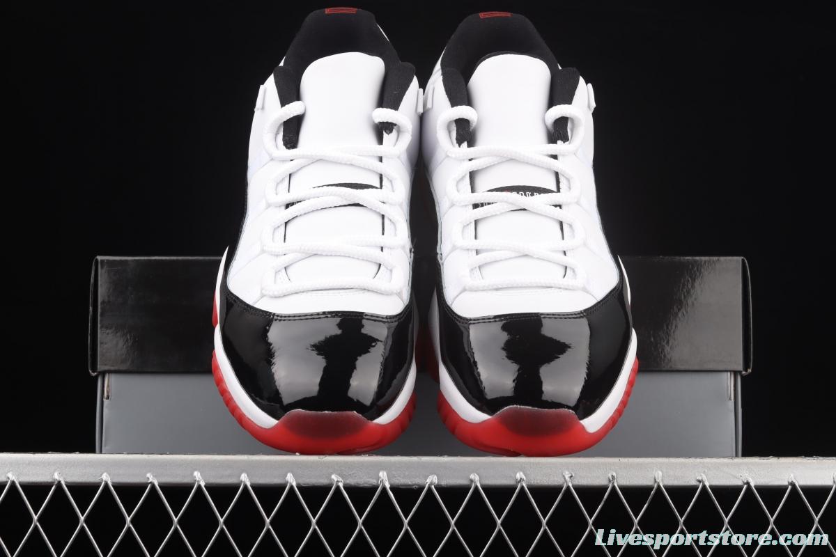 Air Jordan 11 Retro Low 11 low-grade lacquer leather black and red head layer true carbon AV2187-160