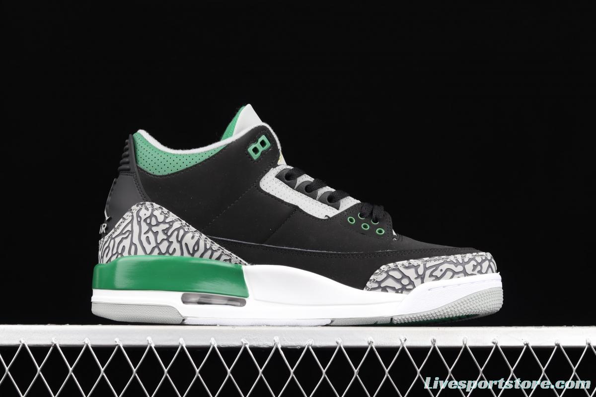 Air Jordan 3 Retro Racer Blue AJ3 Joe 3 black and green CT8532-030