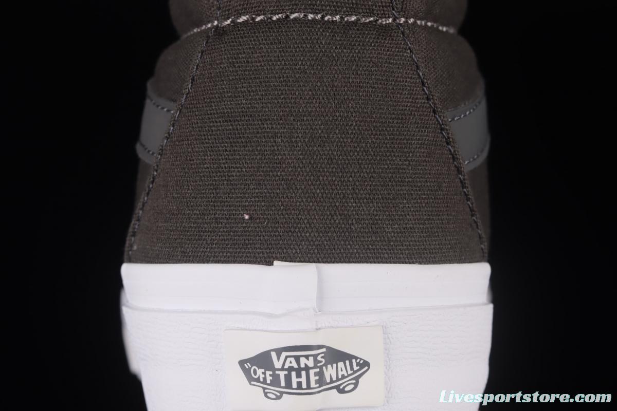 Vans Sk8-Hi Slim classic haze grey high top casual board shoes VN0A38F7POT