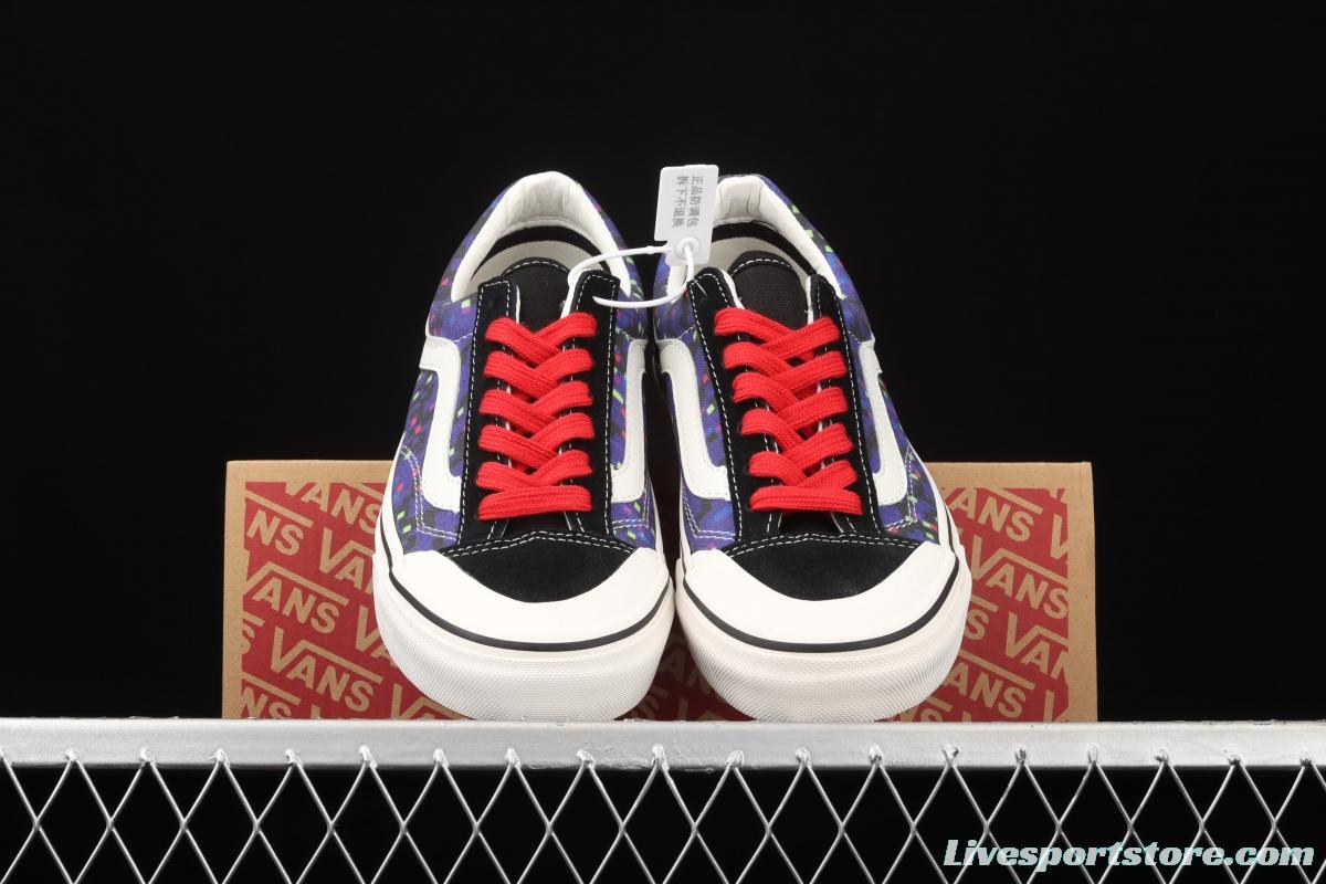 Vans Style 36 Cecon SF half-moon bald magic box deformation colorful checkered low-top casual board shoes VN0A3MVL2XY