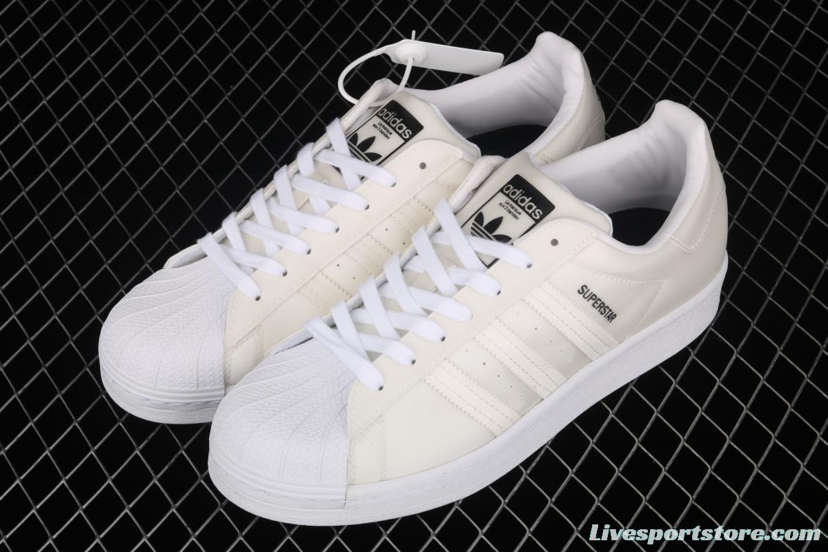 Adidas SuperStar FX7781 shell head clover 50th anniversary dazzle laser Korean version leisure couple board shoes