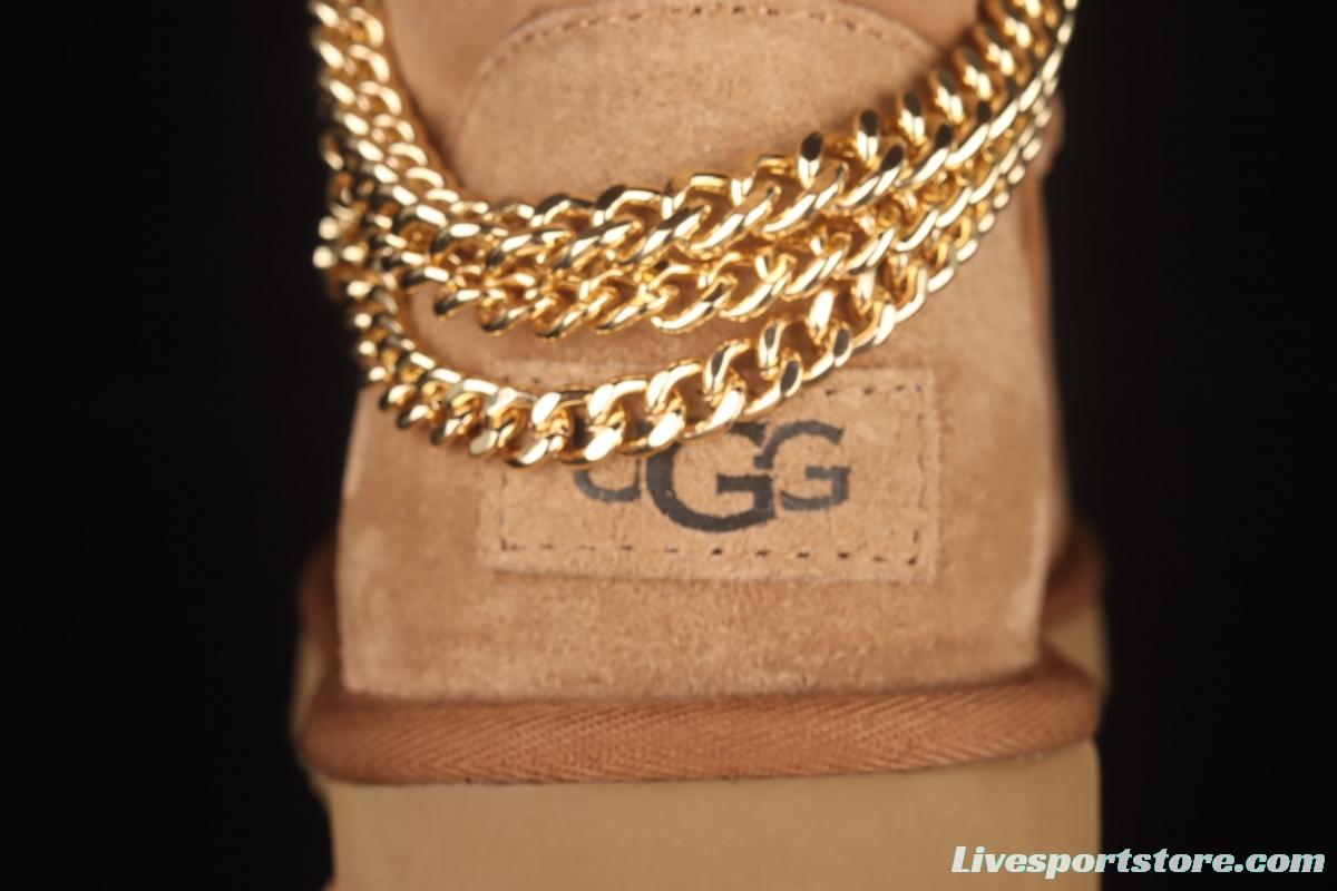 UGG Mini Bailey Button II outdoor snow boots in metal chain 1123668