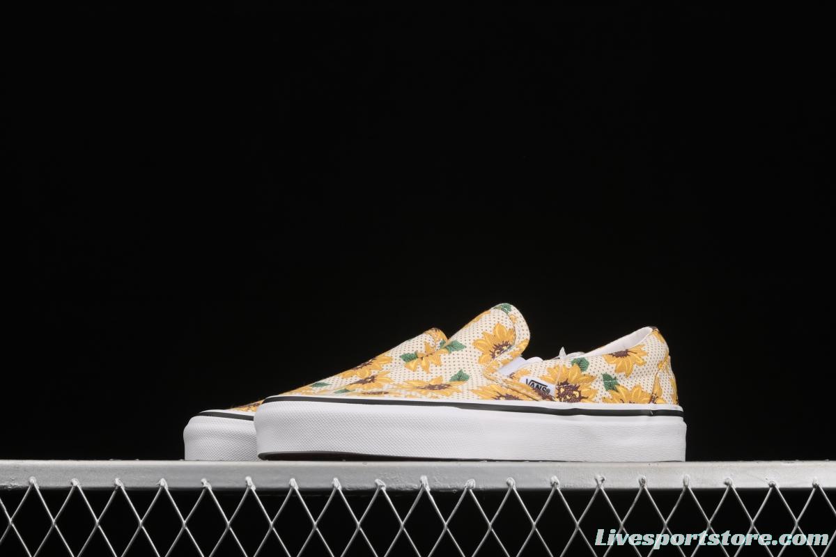 Vans Authentic Vance limited edition daisies printed low-top skateboard shoes VN0A5ZMRFN0