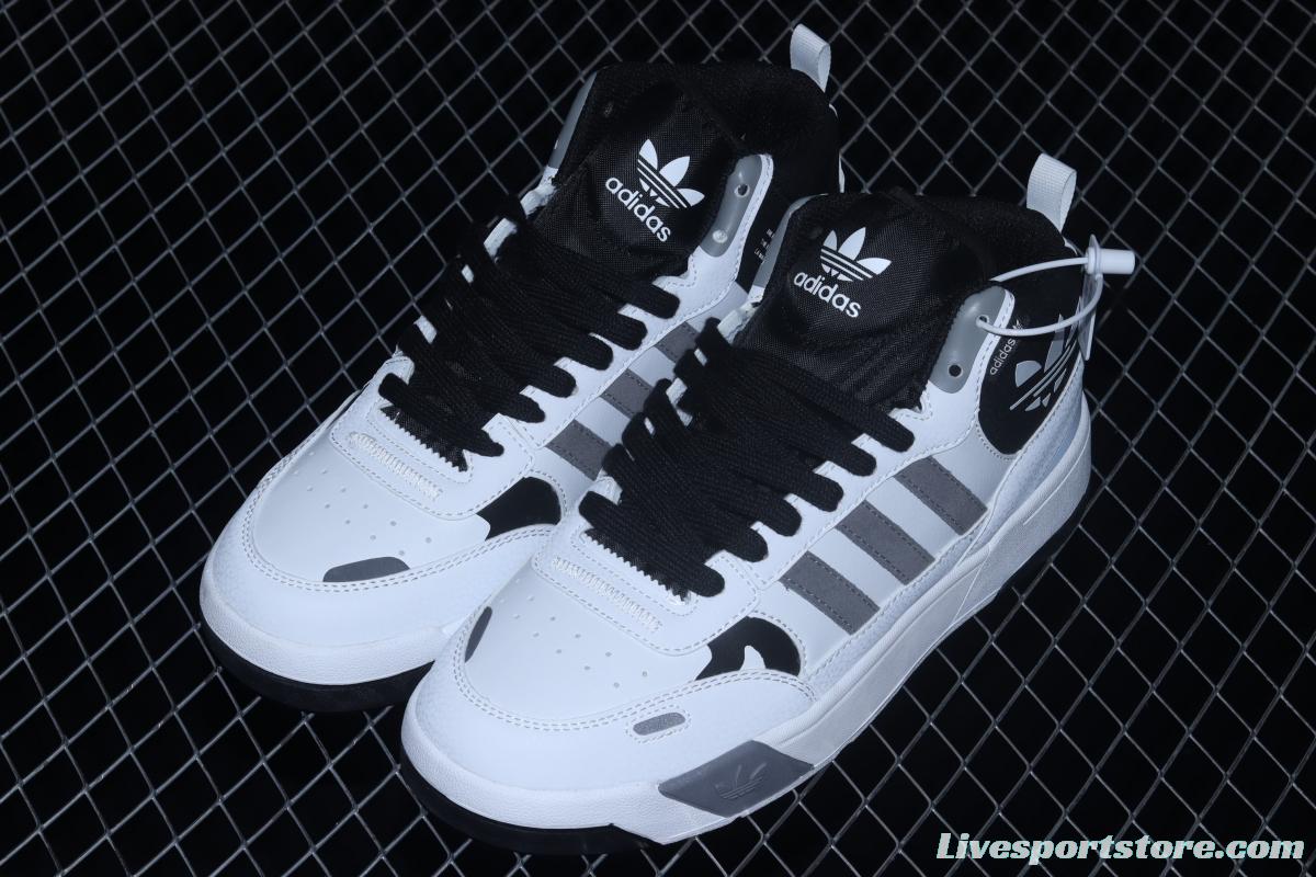 Adidas Post UP GX2489 Darth clover middle top casual basketball shoes