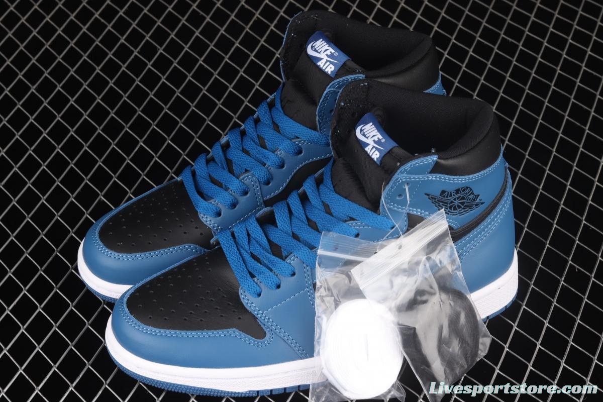 Air Jordan 1 Retro High OG Dark Marina Blue Royal Blue 2.0 high top basketball shoes 555088-404