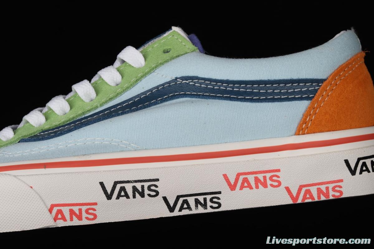 Vans Style 36 ice cream cream blue matching mandarin duck low upper board shoes VN0A54F66TA