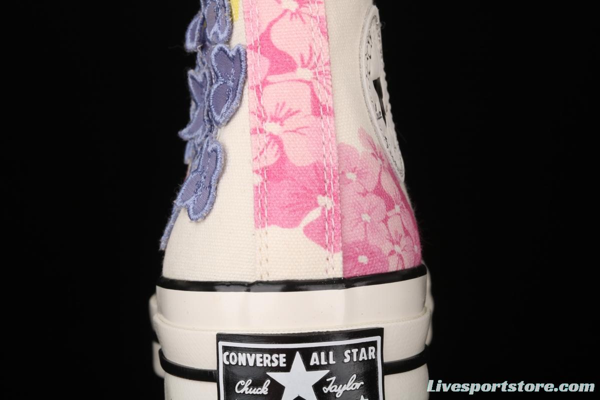 Converse 1970S Flower Series High Top Leisure Board shoes 570580C