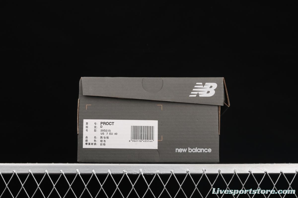 New Balance Proctsen New Bailun retro smile canvas leisure classic campus board shoes PROCT orange